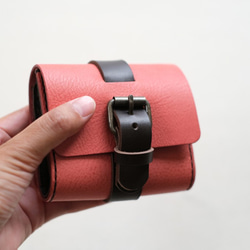 ちいさなベルトのお財布　minimum belt wallet　pink　 3枚目の画像