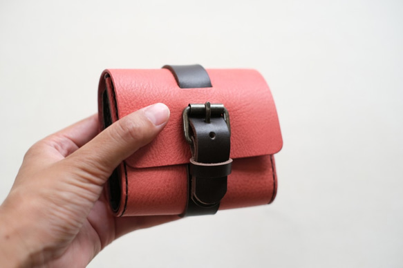 ちいさなベルトのお財布　minimum belt wallet　pink　 3枚目の画像