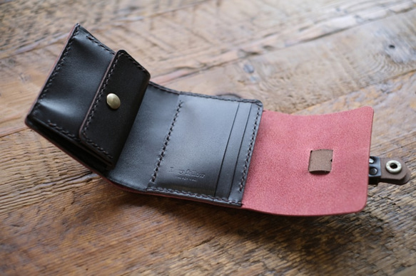 ちいさなベルトのお財布　minimum belt wallet　pink　 5枚目の画像