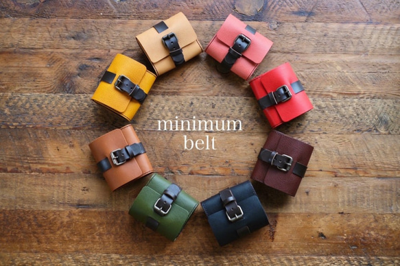 ちいさなベルトのお財布　minimum belt wallet　pink　 10枚目の画像