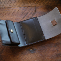 冬季限定グレーのちいさなベルトのお財布　minimum belt wallet　※納期1カ月 4枚目の画像