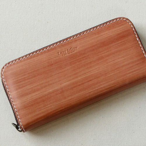 匿名配送]パスケース付きポーチno.99 ハンドメイド ブラウン 定期入れ