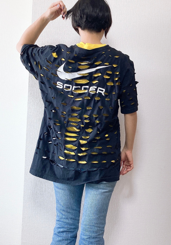 穴あきダメージtシャツ Tシャツ Concept store 通販 11520039
