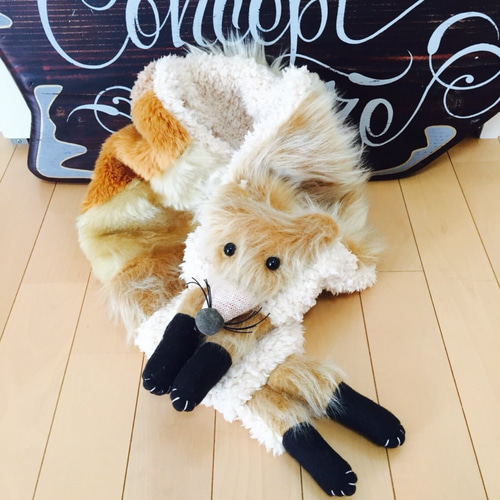 12月末お届け 受注生産キツネマフラー マフラー Concept store