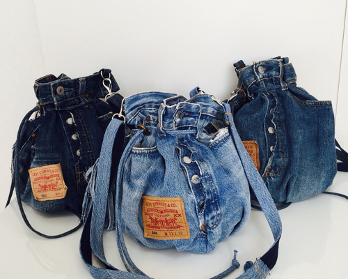 【美品】PORTER x ESSENTIAL DESIGNS デニム　巾着 1_34ead222c357ce35c3c98b947758