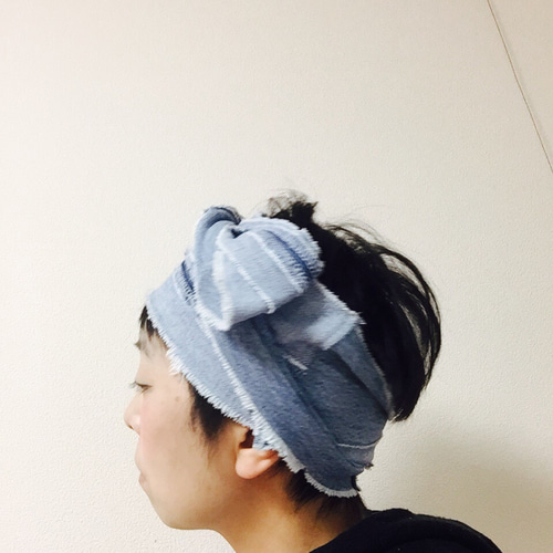 ワイヤーデニムターバン ヘアバンド・ターバン Concept store