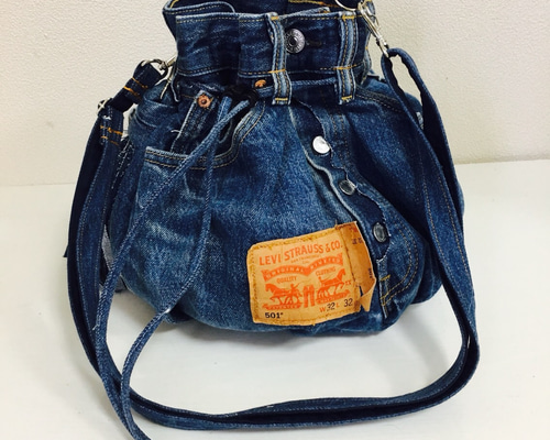 70s リーバイス 501 巾着 バッグ Levi's デニム トート 未使用 【公式
