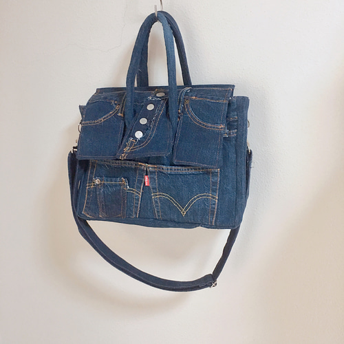 ☆激レア極美品☆ EVISU バーキン デニムレザー トートバッグ 廃盤