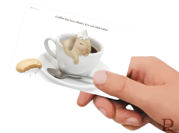 ICカードステッカー　コーヒーロップ 1枚目の画像