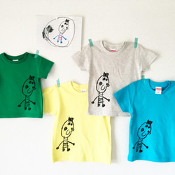 キッズサイズ】小さなデザイナー☆ 子供の絵をTシャツに！！ 子供服  