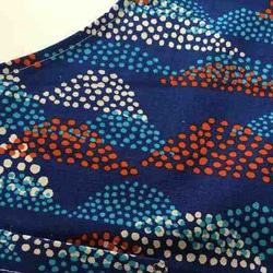 エプロン&三角巾セット 110cm ドット雲アオ 3枚目の画像