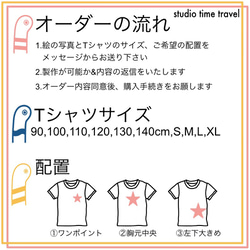 【キッズサイズ】小さなデザイナー☆ 子供の絵をTシャツに！！ 3枚目の画像