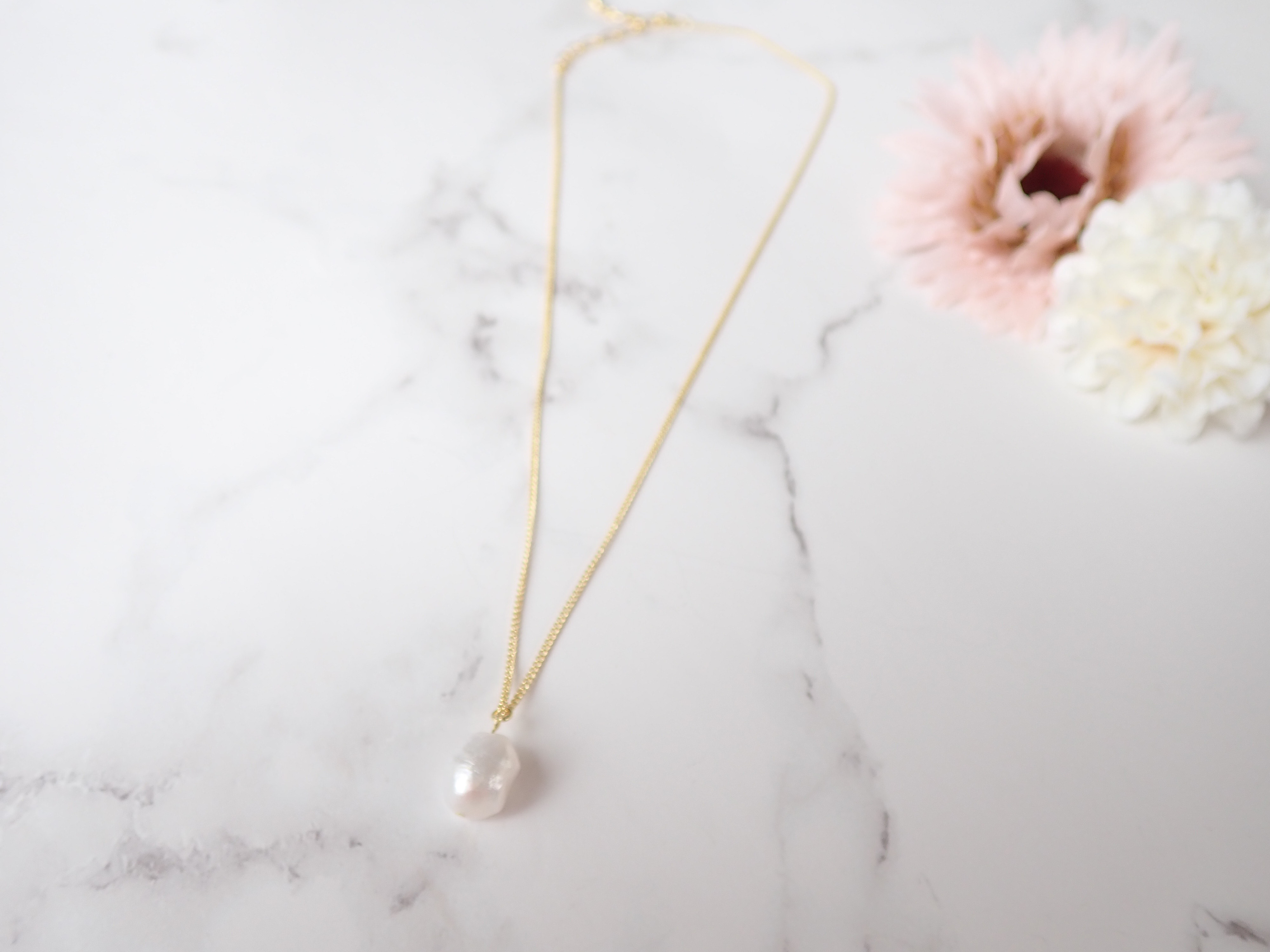 【※希少大粒パール】セミバロックパール15㎜ 全長3.8㎝ 12石フープ2.3㎝ 楽天市場】天然 大粒 パール ネックレス バロックパール シルバー 銀