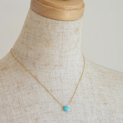 キングマンターコイズの一粒ネックレス｜kingman turquoise 8枚目の画像
