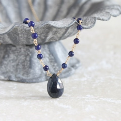 サファイアとラピスラズリのネックレス｜sapphirus ネックレス