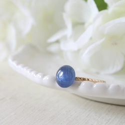 【SALE★30％OFF】カイヤナイトのカボションリング｜kyanite CR 2枚目の画像