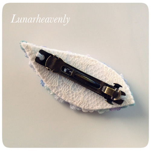 お花バレッタ お花のバレッタ レース編み バレッタ Lunarheavenly 通販 383441