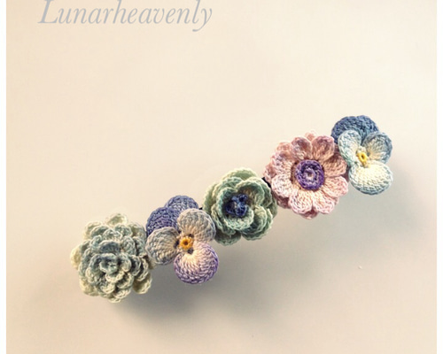 お花バレッタ 1_f1d7abcb140b6dabd33776116817