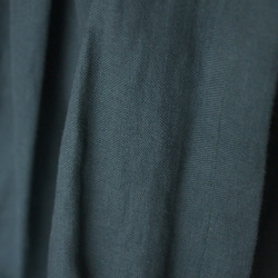 【emmy12様 オーダー品】アメツチ03藍鼠 アースカラーの厚手リネン100%カーテン 3枚目の画像
