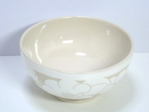 茶花碗（白色） 第2張的照片