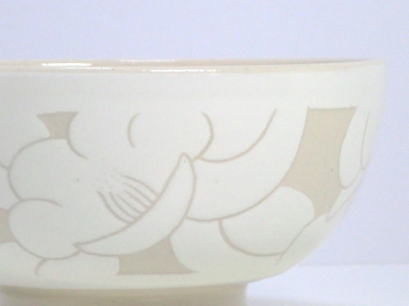 茶花碗（白色） 第5張的照片