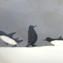 ペンギンのお皿（白） 4枚目の画像