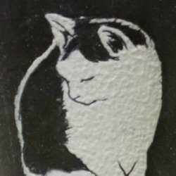ブチ猫のマグカップ 4枚目の画像