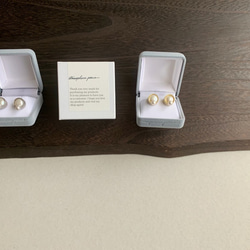 【SV925+K10】OSHIBANA：Pierced Earrings（Simple Black / Gold） 第9張的照片