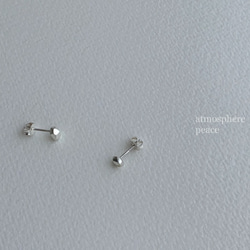 【Pt900】リフレクト：Pierced Earrings（片耳用） 2枚目の画像