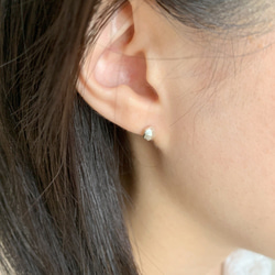 【Pt900】Reflect：Pierced Earrings（One Ear） 第3張的照片
