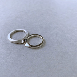 【SV925】さじ : Ring （Large/右向き） 2枚目の画像