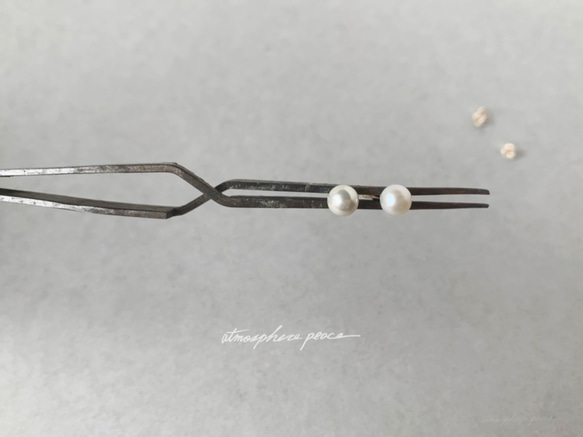 【K10】Insincere Pearl : Pierced Earrings 第2張的照片