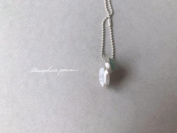 【SV925/Aventurine】Bath room :  Necklace 1枚目の画像