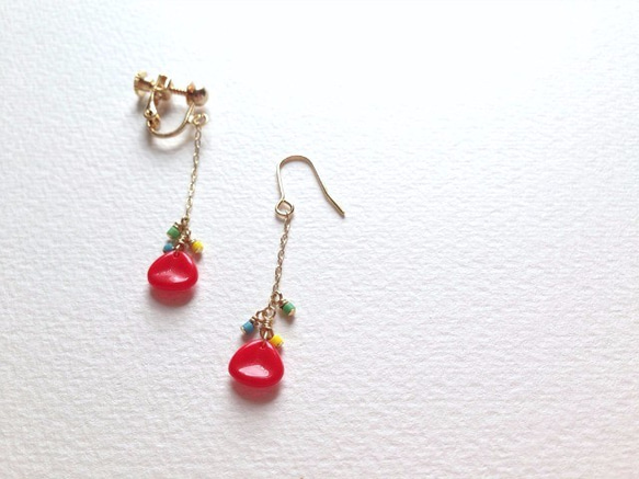 Poppy（earrings(clip-on or pierced )） 第1張的照片