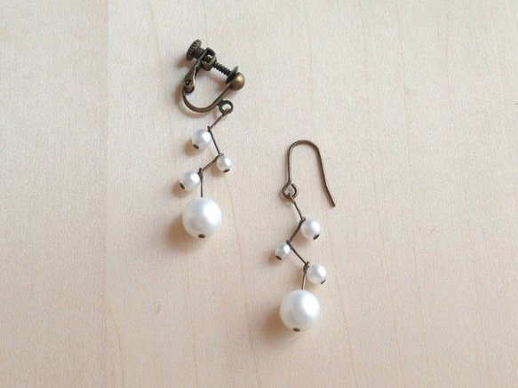 winter（earrings(clip-on or pierced )） 第1張的照片