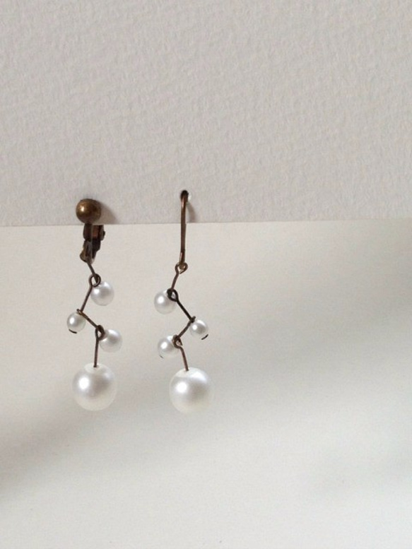 winter（earrings(clip-on or pierced )） 第2張的照片