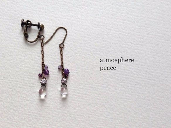 Viola（earrings(clip-on or pierced )） 第1張的照片