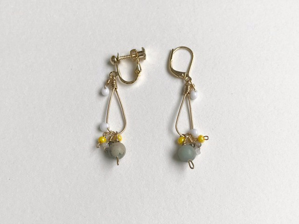 Chamomile（earrings(clip-on or pierced )） 第1張的照片