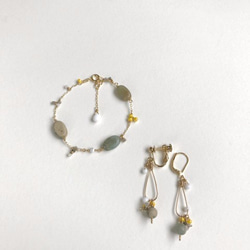 Chamomile（earrings(clip-on or pierced )） 第3張的照片