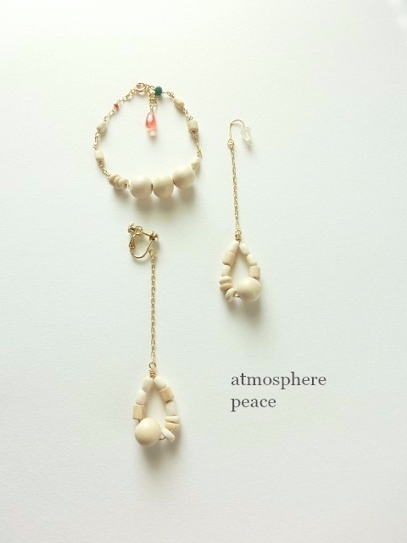 【2piece set】Tomte(bracelet and earrings(clip-on or pierced ) 第1張的照片