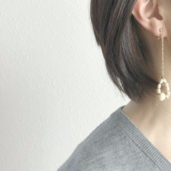 【2piece set】Tomte(bracelet and earrings(clip-on or pierced ) 第6張的照片