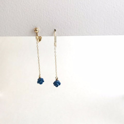 Quartet/blue（earrings(clip-on or pierced )） 第2張的照片