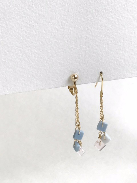 Hydrangea（earrings(clip-on or pierced )） 第2張的照片