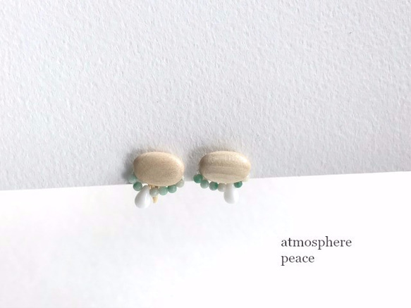 Allium Porrum（earrings(clip-on or pierced )） 第1張的照片