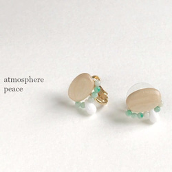 Allium Porrum（earrings(clip-on or pierced )） 第2張的照片