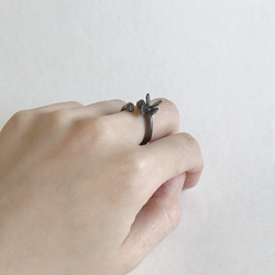 Butterfly : Ring(Black coated Brass) 第4張的照片