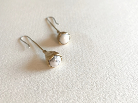 Bloom:pierced earrings(Brass×SV925) 第1張的照片