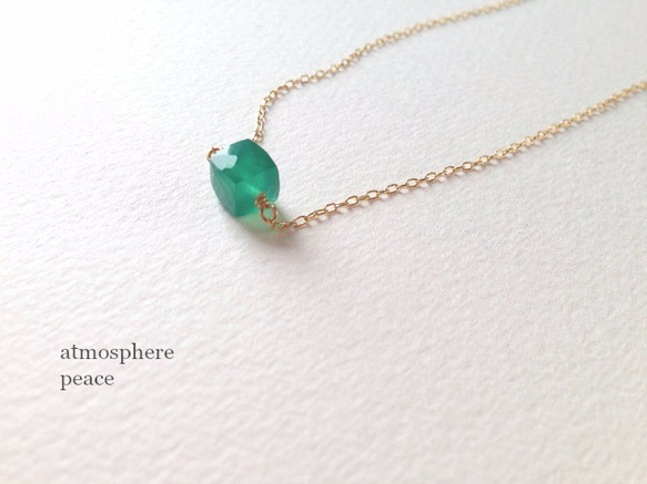 【14kgf】Green（necklace） 第4張的照片