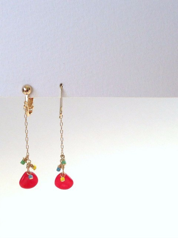 【14kgf】Poppy（Necklace/Bracelet/pierced earrings) 第5張的照片