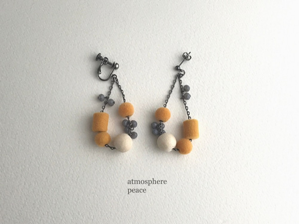 Knit（clip-on earrings or pierced earrings） 第1張的照片